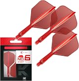 Target Darts K Flex Integrated Flights and Shafts No6 Red Short Pack of 3