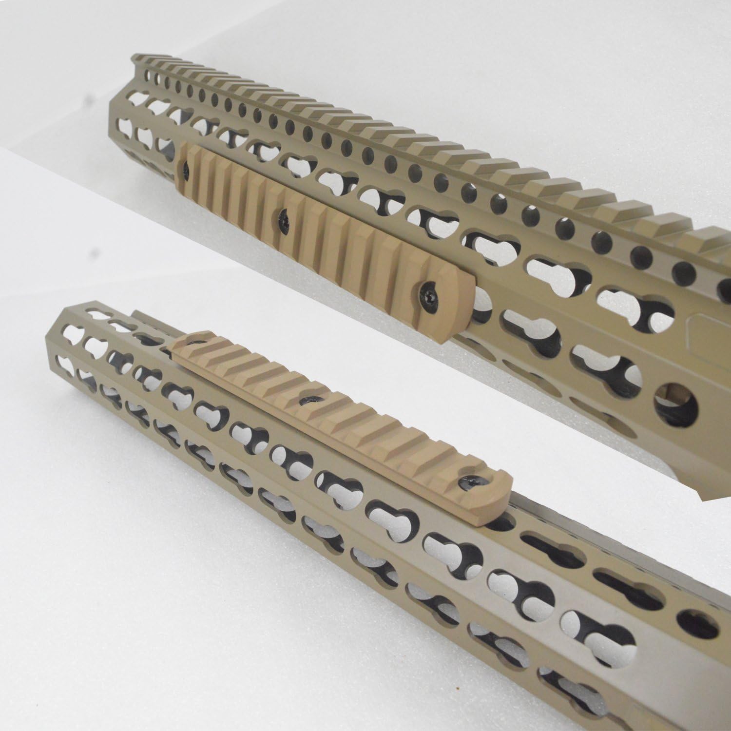 5, 7, 9, 11, 13 slot CNC Aluminum Picatinny/Weaver Section Rail Tan/FDE color : Sports & Outdoors