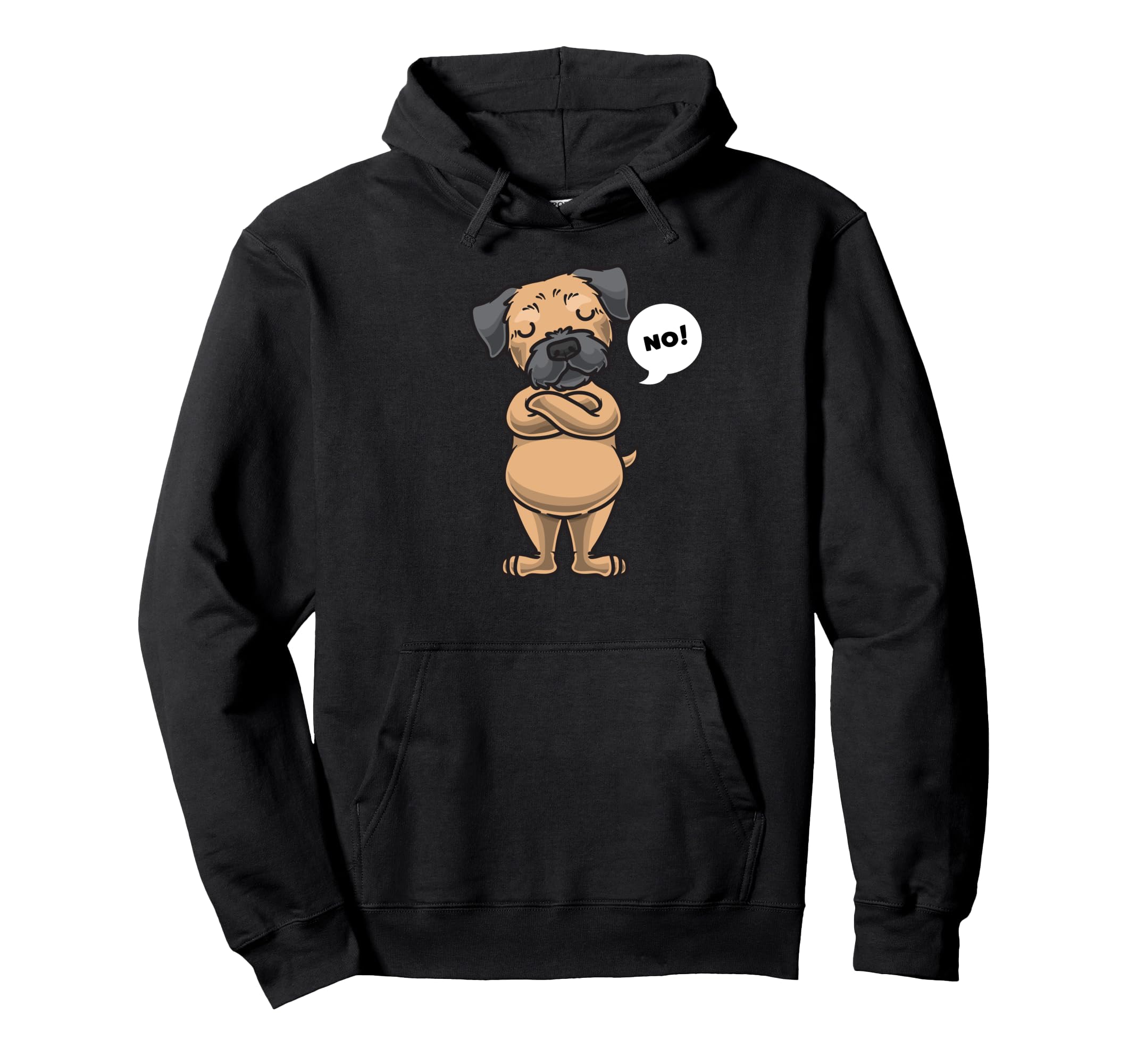 Stubborn Border Terrier Dog Pullover Hoodie