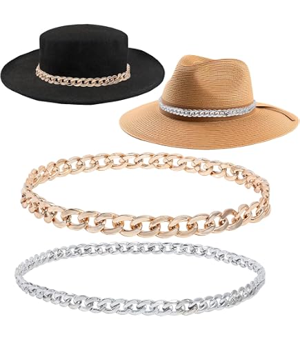 CRASPIRE 4 Styles Rhinestone Cowboy Hat Bands Bling Panama  display picture 1