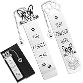 Corgi Bookmark Funny Dog Gift - Shejdgart 2PCS Funny Bookmark for Corgi Lovers Unique Dog Mom Book Mark Birthday Gifts for Puppy Lovers Bookworm Booknerd Women Friends Pet Owners Coworker