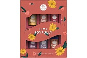 Live Joyfully Essential Oil Blends Collection | 100% Pure & Undiluted | Includes Good Mood, Happy Days, Joy, Bliss, Chill Tim