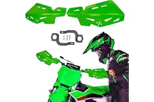 PRO CAKEN Universal 7/8" 22mm and 1 1/8" 28mm Handle Bar Hand Guards Nylon Bracket for Dirt Bike Motocross ATV for SX SXF EXC XCW-Green