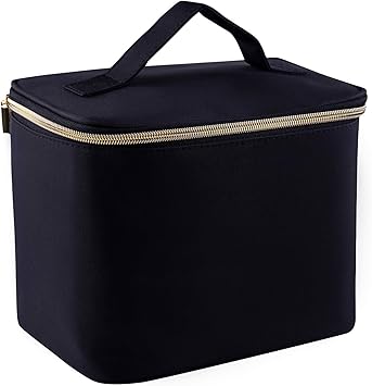 large makeup bag with compartments