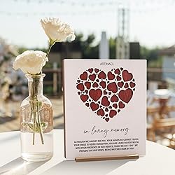 ARTINAEL in Loving Memory Wedding Sign - Heartfelt