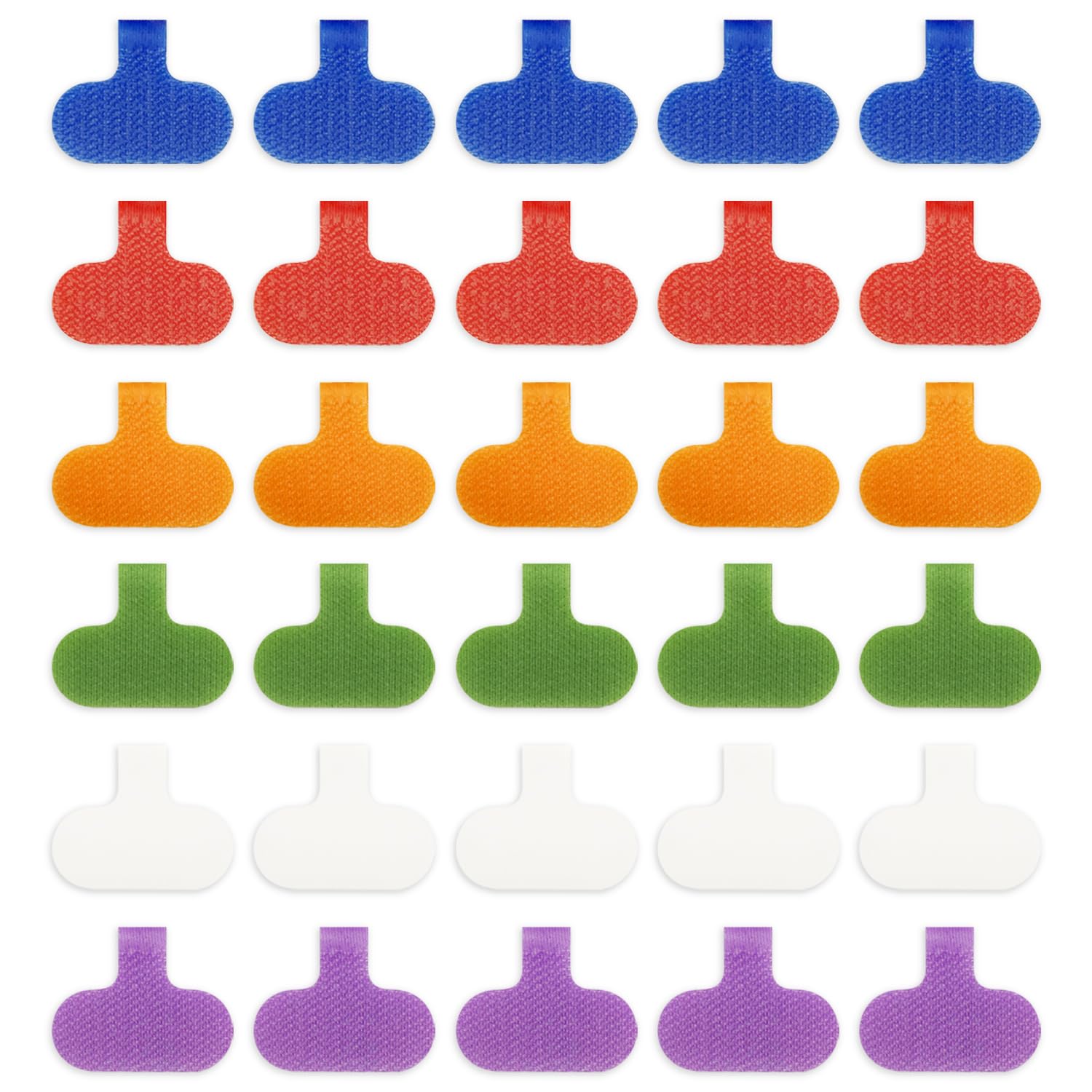 Photo 1 of 30 Pcs Multi-Color Cable Labels, Write On Cord Label Wire Labels, Electronic Cable Identification Tags for Electronics, Computers Cable Management and Identification, Assorted Colors