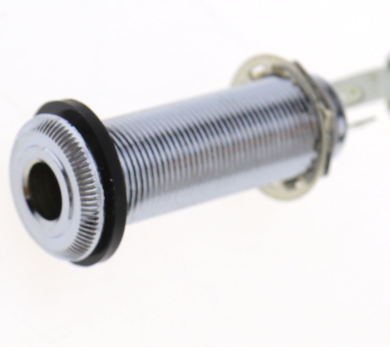 D2D Guitar Long Jack Socket Output Stereo Barrel Jack Plug Socket For Bass Electric Guitar in Silver - Image 4