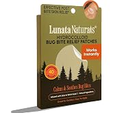 Hydrocolloid Bug Bite Relief Patches 40 Transparent Anti-Itch Stickers | with Aloe Vera &amp; Witch Hazel &ndash; Mess-Free for Adults
