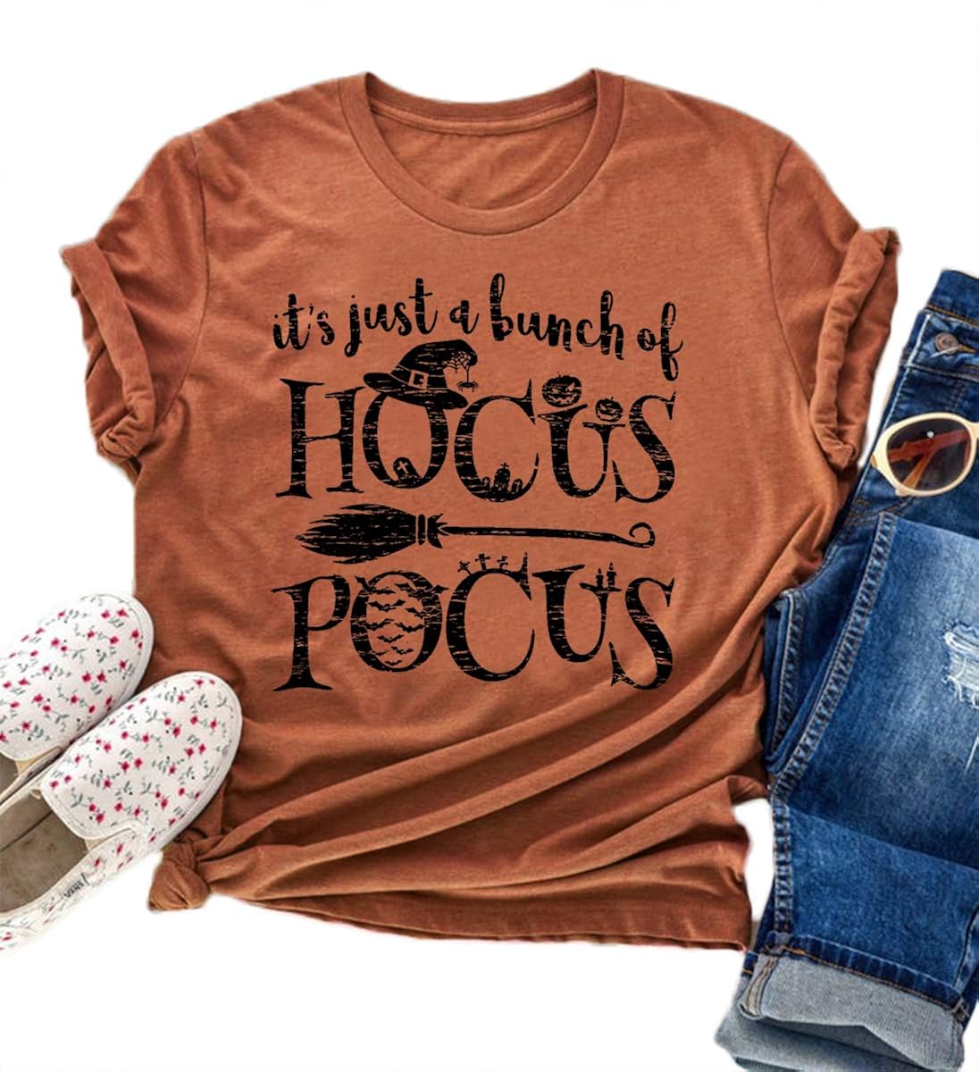 Hocus Pocus Shirt Womens Sanderson Sisters Shirts Halloween Costumes for Women