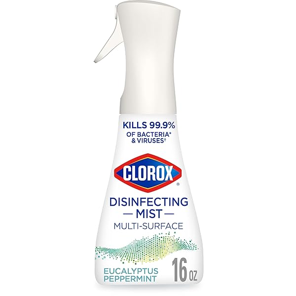 CLOROX DISINFECTING MIST, EUCALYPTUS PEPPERMINT, DISINFECTING SPRAY, 16 FLUID OUNCES
