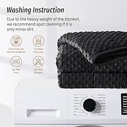 Wemore Minky Dot Weighted Blanket for Adults King