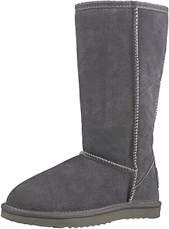 ShenduoWomen's Leather Classic Tall Snow Boots DA5815
