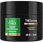 TRESemm&eacute; Bouncy Curls Multi-Tasking Hair Mask with Peptide 8 fl oz | For bouncy curls, Helps hydrate, strengthen and define, With Peptide Blend, multi-tasking mask