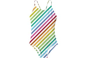 RAISEVERN Girls 1 Piece Swimsuits Bathing Suits for Kids Cross Back Swimwear Beach Summer Swim Suits for 3-10 Years