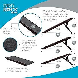 BIRDROCK HOME Adjustable Pet Ramp for Small