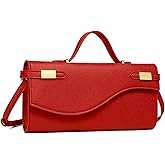 NEWBELLA Women's Elegant Evening Bag - Top Handle Shoulder Bag with Detachable Strap, Fashionable Crossbody Bag Clutch Purse