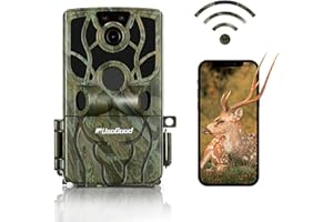 WiFi Trail Camera Real 48MP 4K HD, usogood Game Cameras with Motion Activated Night Vision IP66 Waterproof, Hunting Camera 12