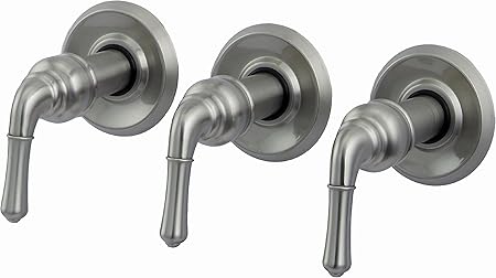 Plumb Usa 38804 Shower Trim Kit Satin Nickel Three Handle Tub