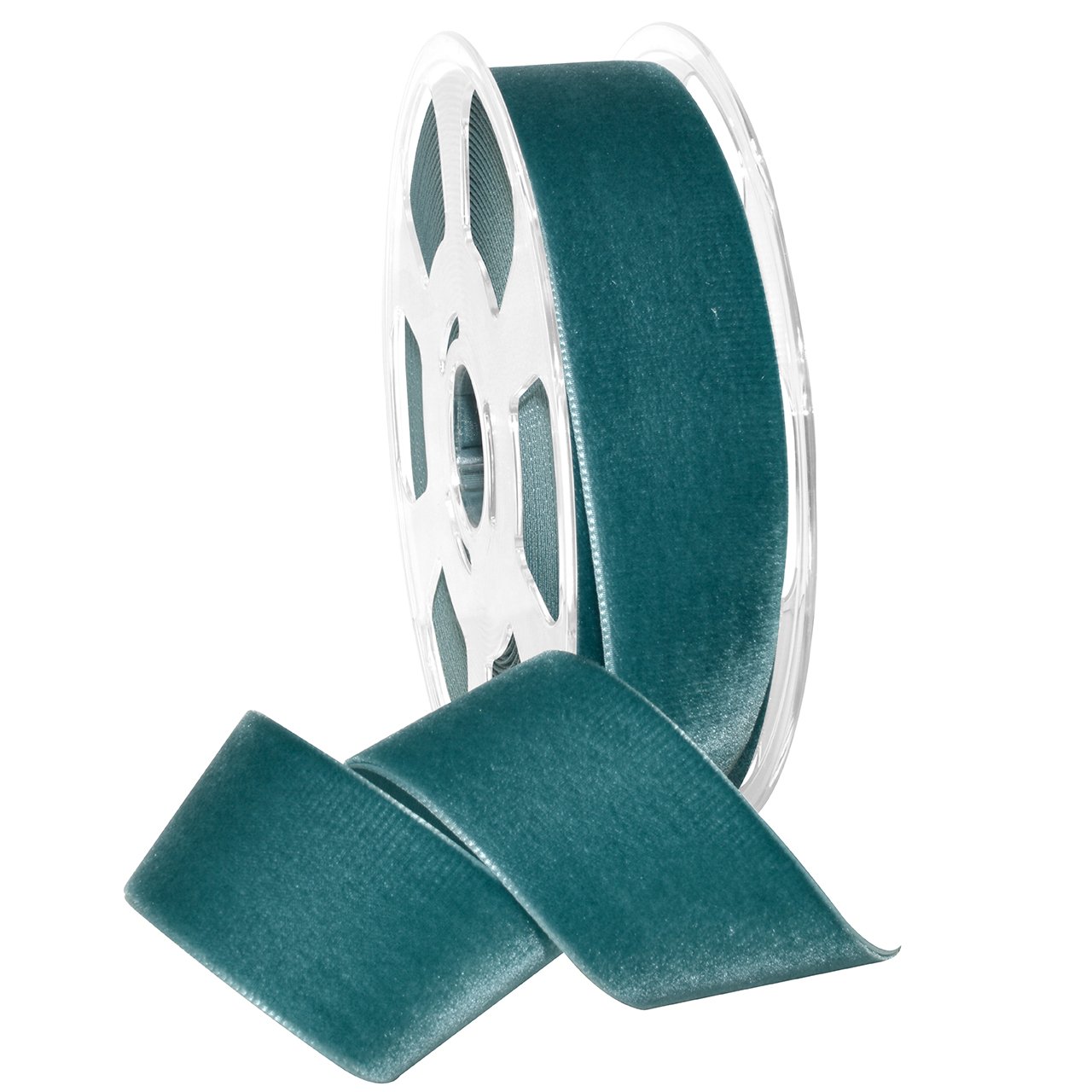 Morex Ribbon Ribbon, Nylon, 1 1/2 inches by 11 Yards, Teal, Item 01240/10-654 Nylvalour Velvet, 1 1/2″ x 11 yd,