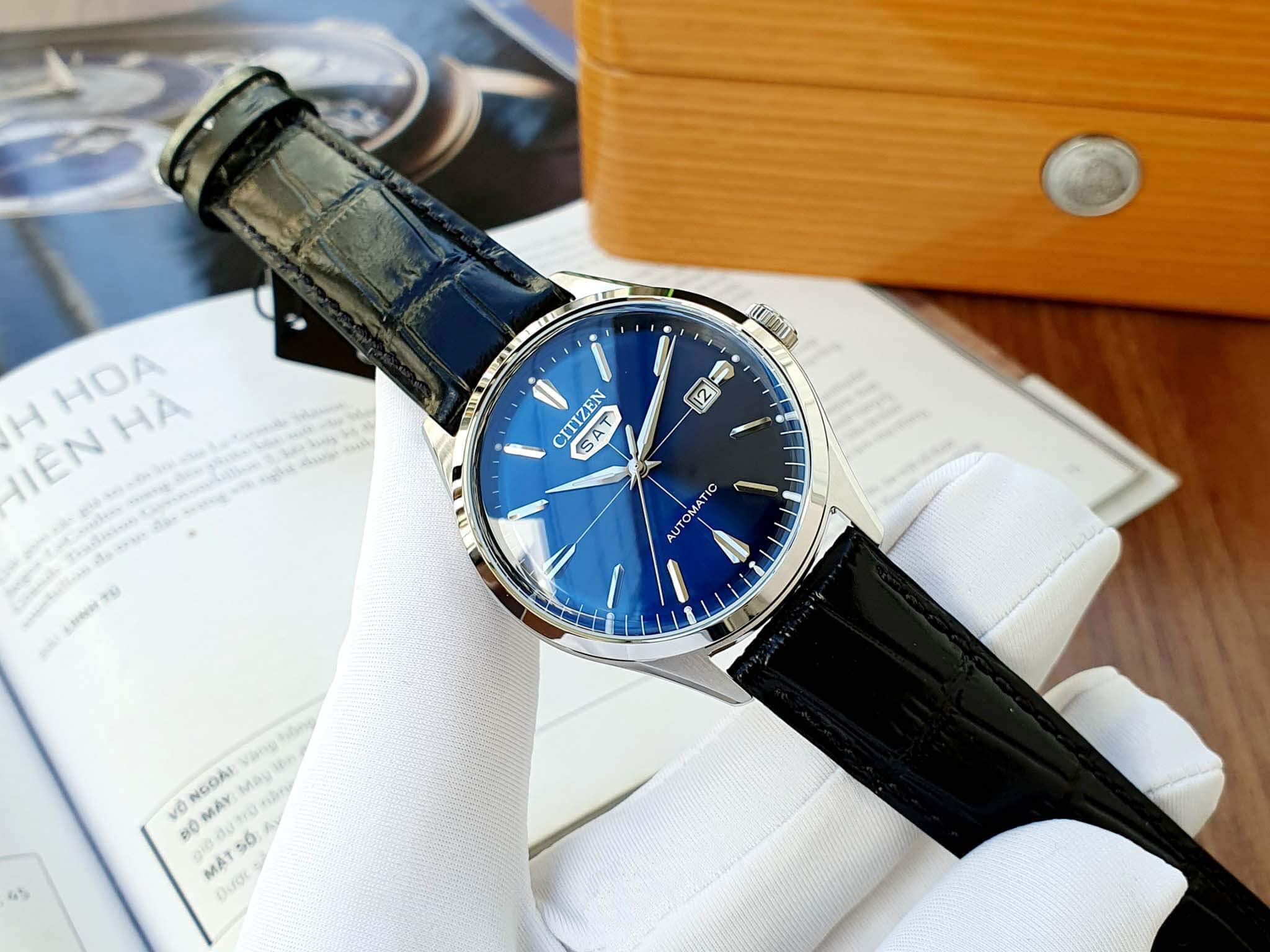 Citizen Automatische Uhr NH8390-20LE, Blau 5