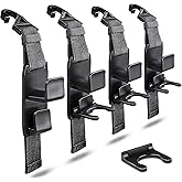 Heroway Adjustable Headrest Hooks for Car, Purse Hanger Headrest Hook Holder for Car Seat Organizer Car Hook for Purse or Bag