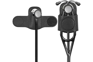 Leather Stethoscope Holder Hip Clip, Stethoscope Hip Holder for Waist Belt, Clip-on Stethoscope Holder for Physicians Nurses