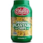 CHIFLES Original Sea Salt Plantain Chips, 20 oz Tub, Crunchy Snack | Crunchy Sea Salt Plantain Chips in a 20 oz Tub, Vegan, Gluten Free, Kosher, and Great for Snacking or Dipping