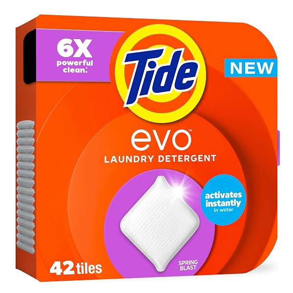 TIDE EVO LAUNDRY DETERGENT SPRING BLAST SCENT WORKS...