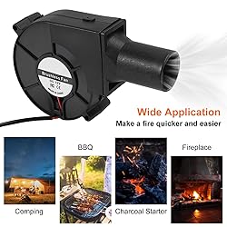 97mm x 33mm BBQ Fan 12V Blower with 110V/120V