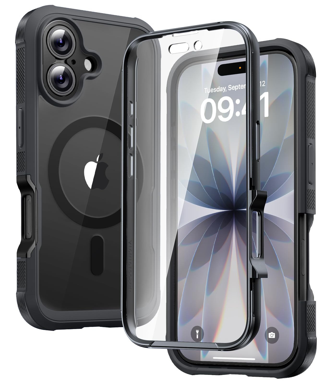 Photo 1 of Diaclara Magnetic Designed for iPhone 17 Case 6.3 Inch Full Body Bumper,[Compatible with MagSafe] Military Drop Proof Cover with Built-in Touch Sensitive Anti-Scratch Screen Protector Black