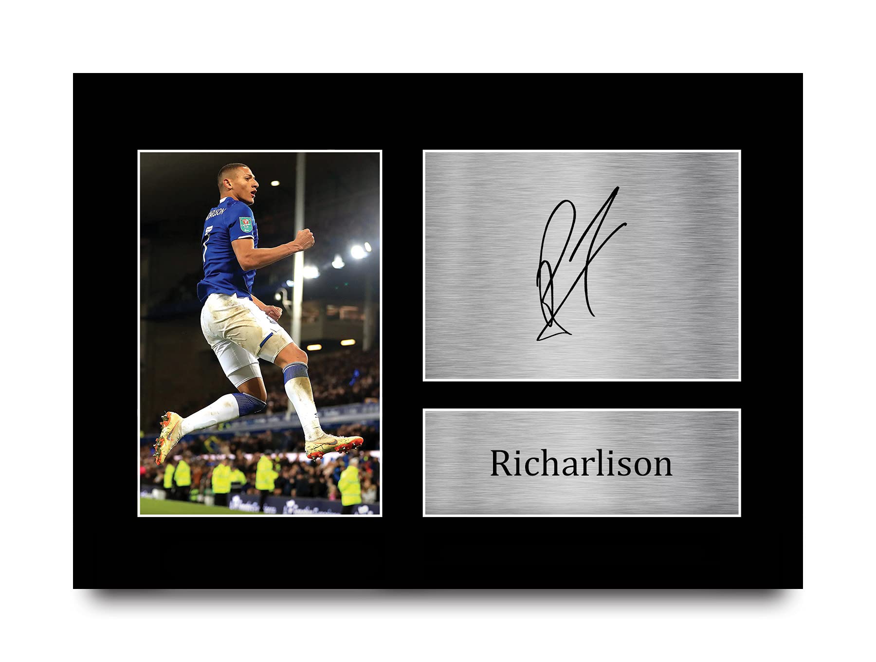 HWC Trading A4 Richarlison Everton Gifts Printed Signed Autograph Picture for Fans and Supporters - A4