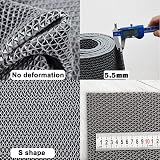 BWKJMY Drainage Non Slip Floor Mat 0.9x3m 5.5mm Thick Grey view 4