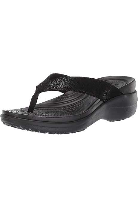crocs capri v sequin casual lightweight beach flip flop