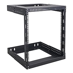 Sound Town 2-Post 12U Wall-Mount Open Frame Server