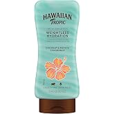 Hawaiian Tropic Weightless Hydration After Sun Lotion, 6 Fl Oz | 24 hour moisturizing after sun care, Hydrating lotion with aloe and shea butter, Coconut papaya scent, Lightweight texture