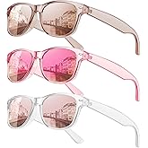 MEETSUN Classic Polarized Sunglasses for Women Men Trendy Retro Sun Glasses for Driving UV Protection (3 Pack)