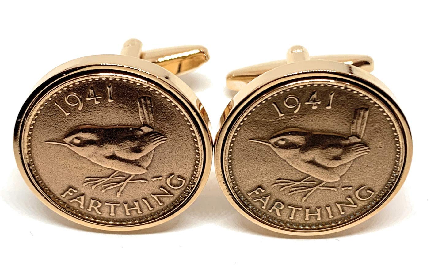 Premium 1941 Farthing cufflinks for a 85th Birthday cufflinks HT RG