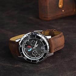 BISONSTRAP Watch Strap 22mm, Vintage Leather