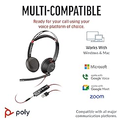 Poly Blackwire 5220 Stereo USB-C Headset + 3.5mm