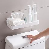 Ettori Shower Caddy 2 Pack Wall Mounted No Drilling Self Adhesive White view 4