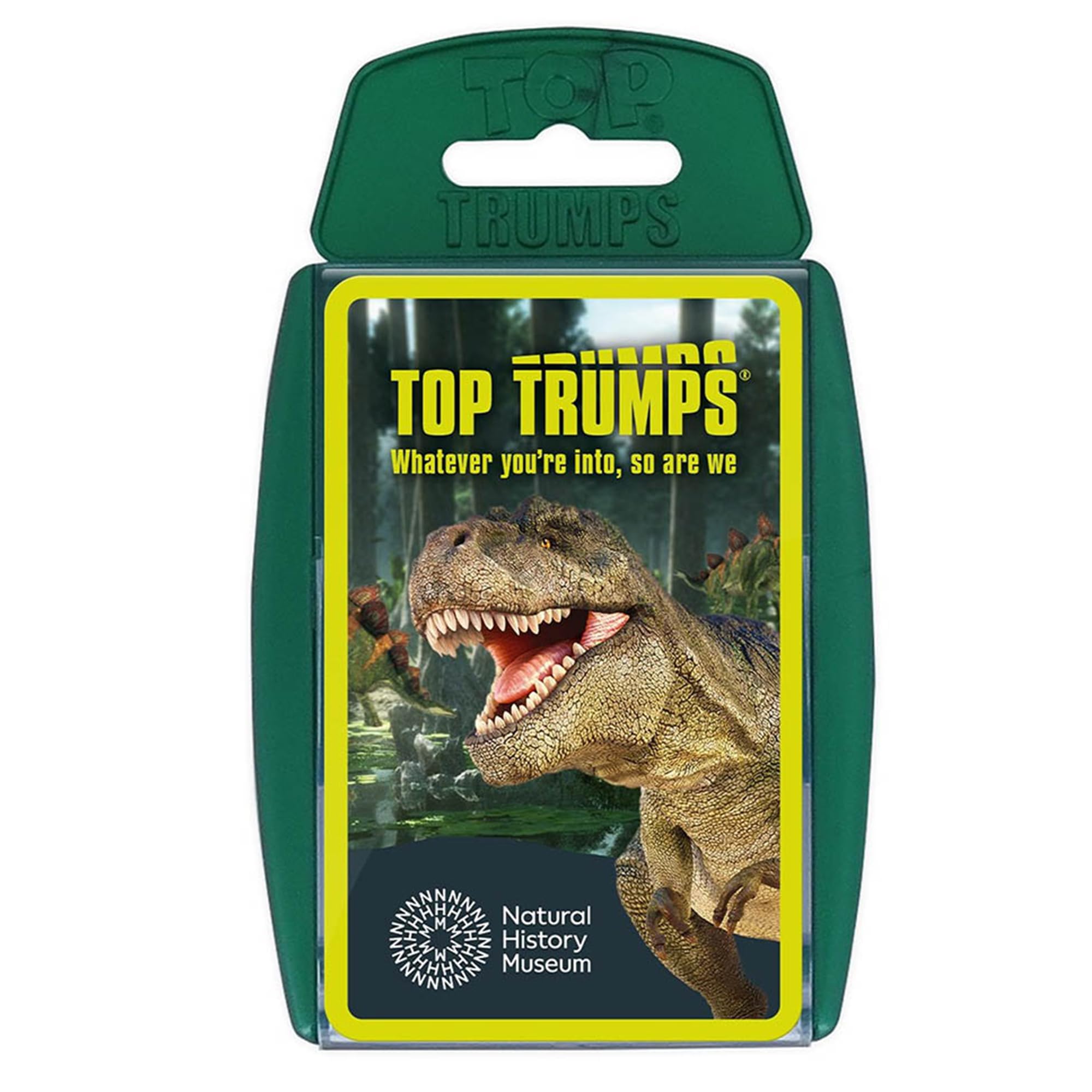 Natural History Museum Dinosaurs Top Trumps Card Game, Educational Battle Cards with Prehistoric Facts and Jurassic Stats, Fun Learning for Kids and Families – Ages 3+