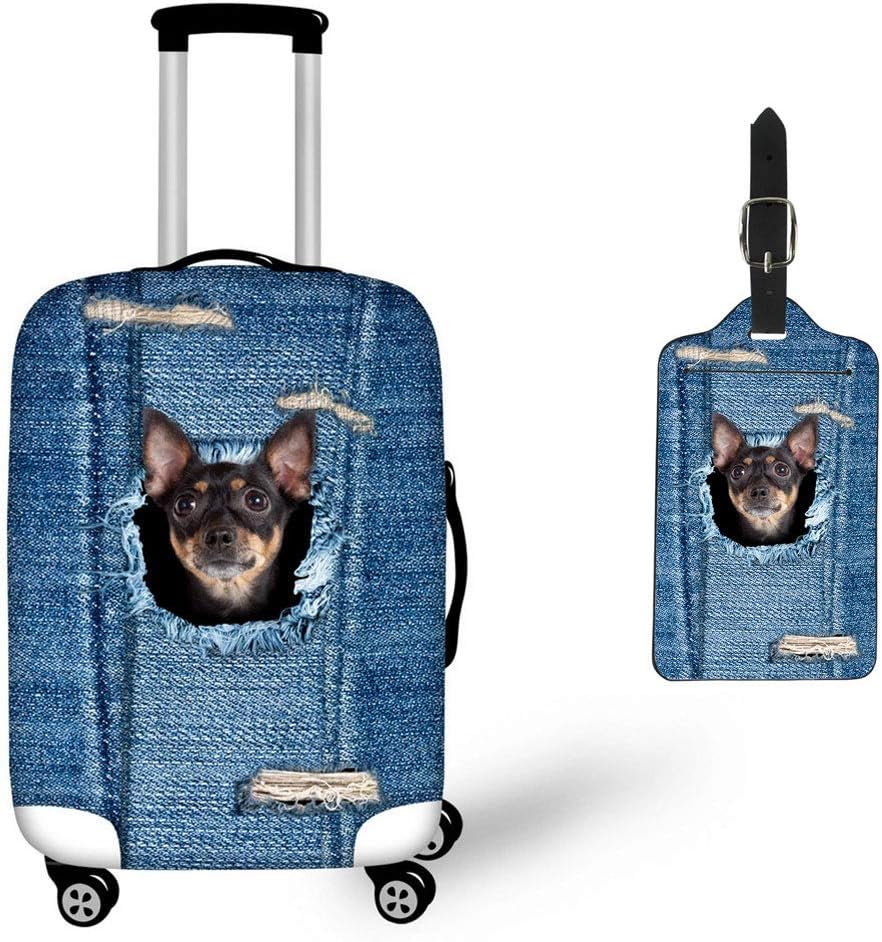 Set of 2 Upetstory PU Leather Luggage 