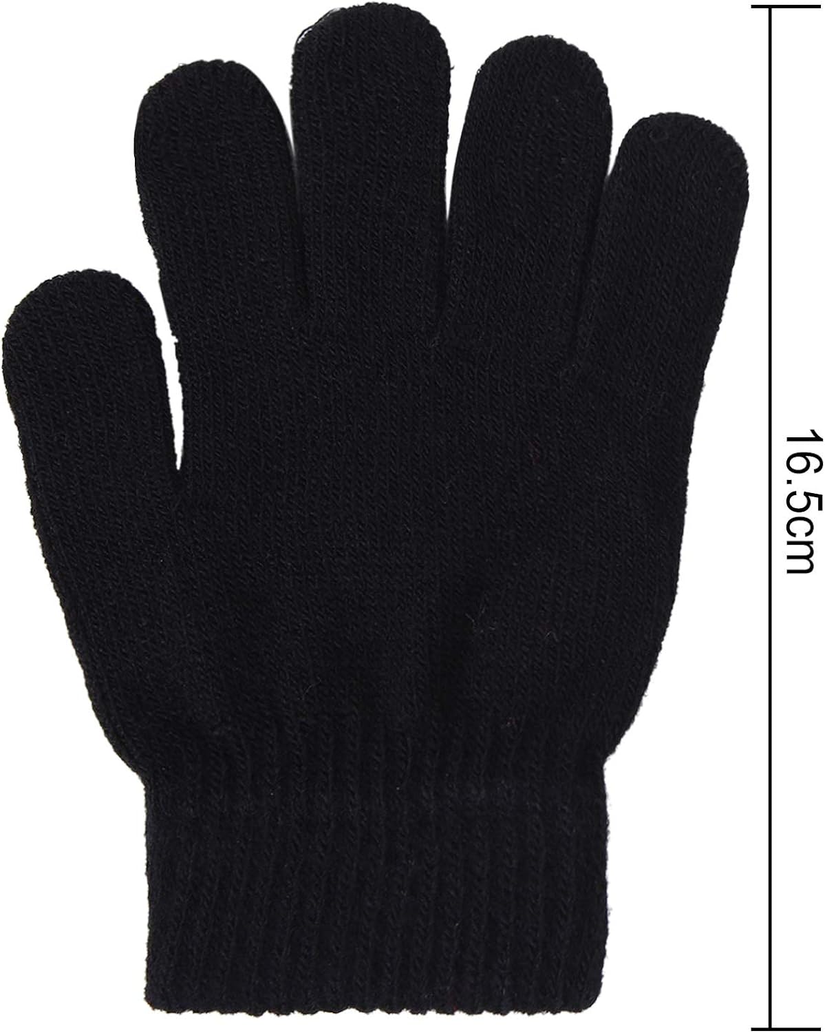 Cooraby 24 Pairs Kids Gloves Winter Magic Gloves Warm Knitted Stretchy Full Fingers Gloves: Clothing