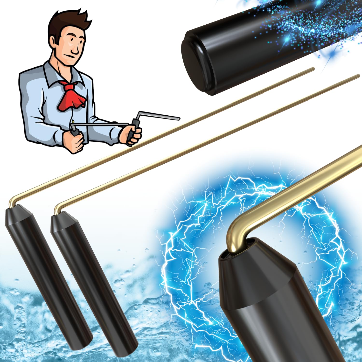 Professional Eyebrow Wands Prestige Model – Ultra Resistant Radiesthesia Wand – French Brand