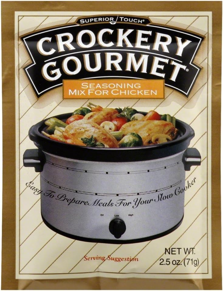 Crockery Gourmet Seasoning Mix for Chicken, Powdered Seasoning with Classic Chicken Flavor for Slow-Cooked Meals, 2.5 OZ Packet (Pack of 3)
