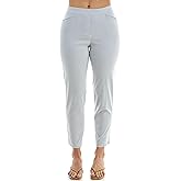 Zac & Rachel Womens Seersucker Millenium Ankle Length Pant with Front Half Pocket
