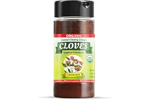COCONUT COUNTRY LIVING'S Organic Ground Cloves Powder 1.59 oz in Glass Bottle, Fair Trade w/E-Book