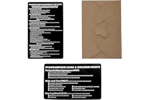 4pcs SFST Card Law Enforcement, Aluminum Bend-Resistant Standardized Field Sobriety Test Card with 2pcs Kraft Gift Bags for L