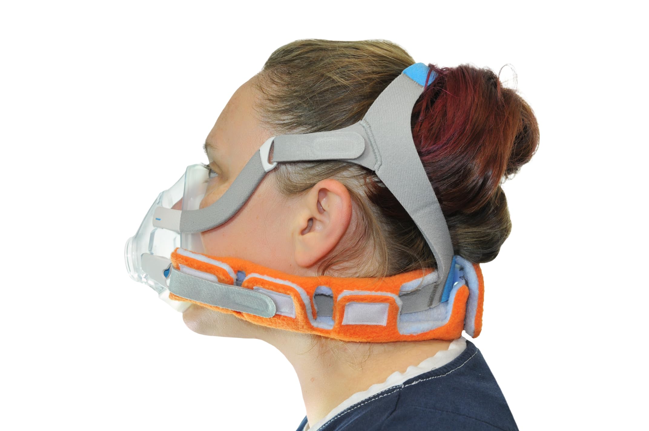 Photo 1 of ***MISSING PART*** Stag's Head CPAP Headgear Neck Pad Cover - Prevent CPAP Strap Marks on Your Skin - Fully Customizable - Cut to Suit Your Size - Adjust While Wearing - Works with Most Generic Headgears