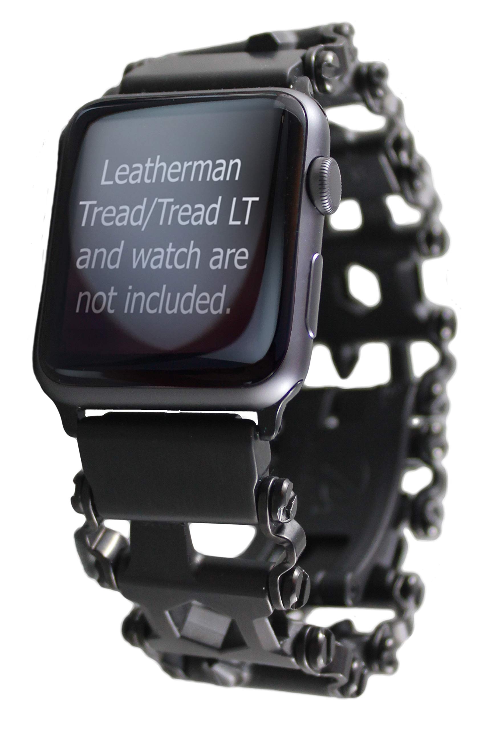 BestTechTool Watch Adapter Compatible with LEATHERMAN Tread LT - BTT Adapter (Watch Lug Width=22mm, Black, Tread LT)